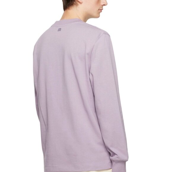 AMI Paris Purple Ami de Coeur Long Sleeve T-Shirt – Size L - Picture 7 of 9